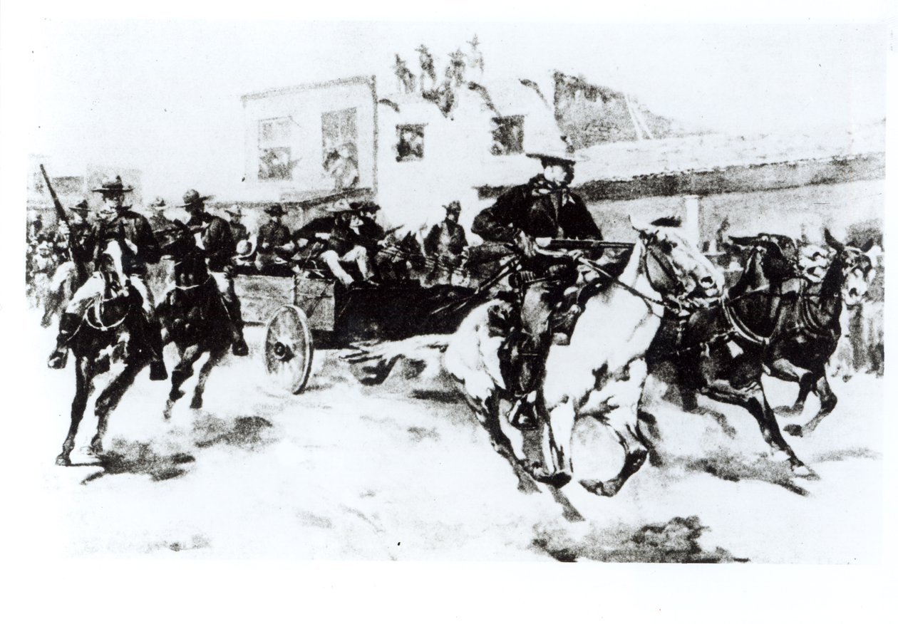 Garret přivádí Billyho Kida, 1880 od American Photographer