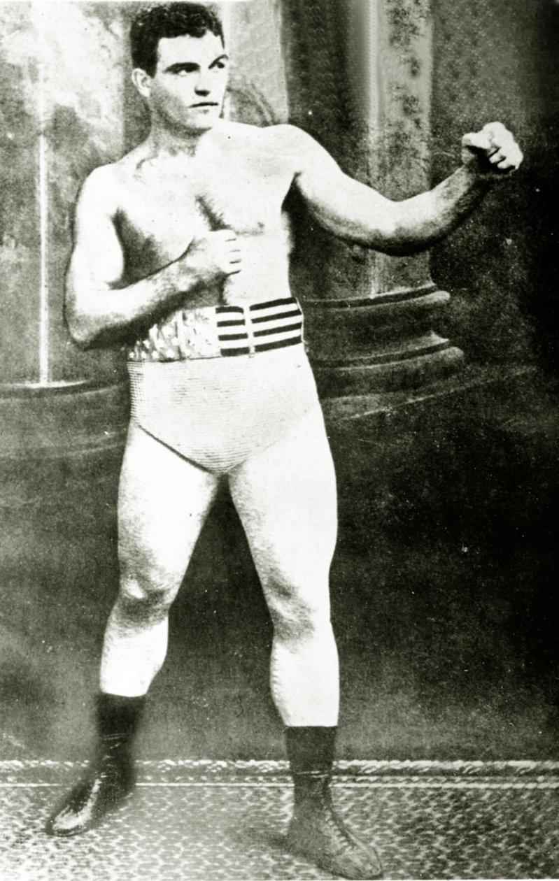 James J. Jeffries, 1902 (sépiová fotografie) od American Photographer