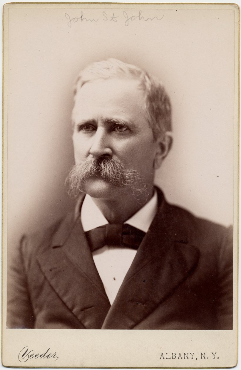 John Pierce St John (1833-1916), americký politik, 8. guvernér Kansasu; foto Aaron Veeder, Albany, NY (foto alba) od American Photographer
