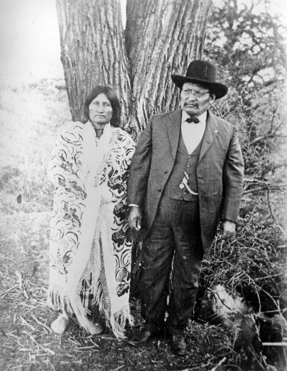 Lone Wolf a manželka, kolem 1890-1910 od American Photographer