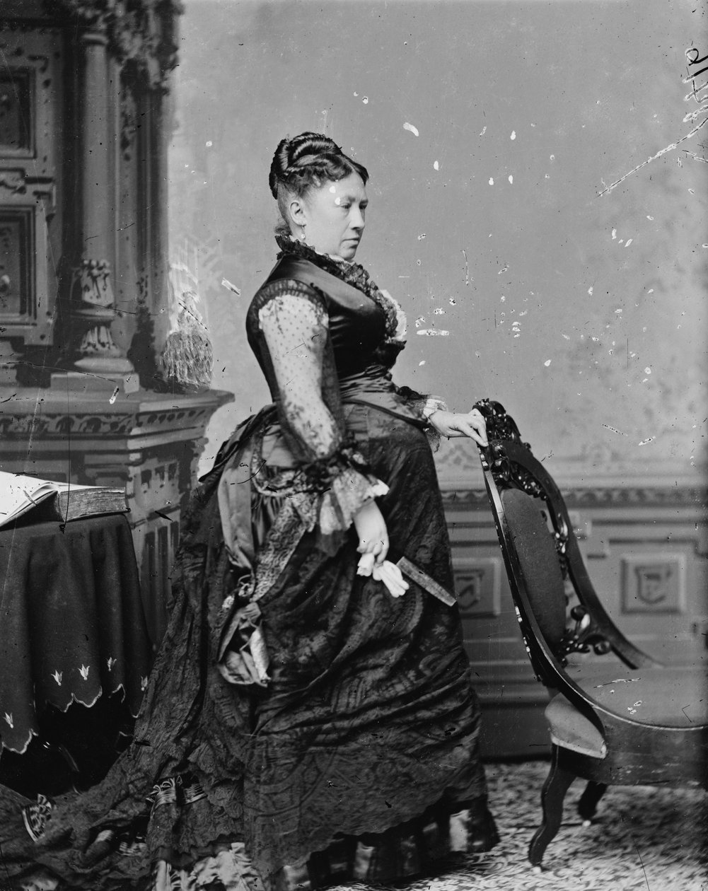 Paní U.S. Grant, 1870-80 od American Photographer