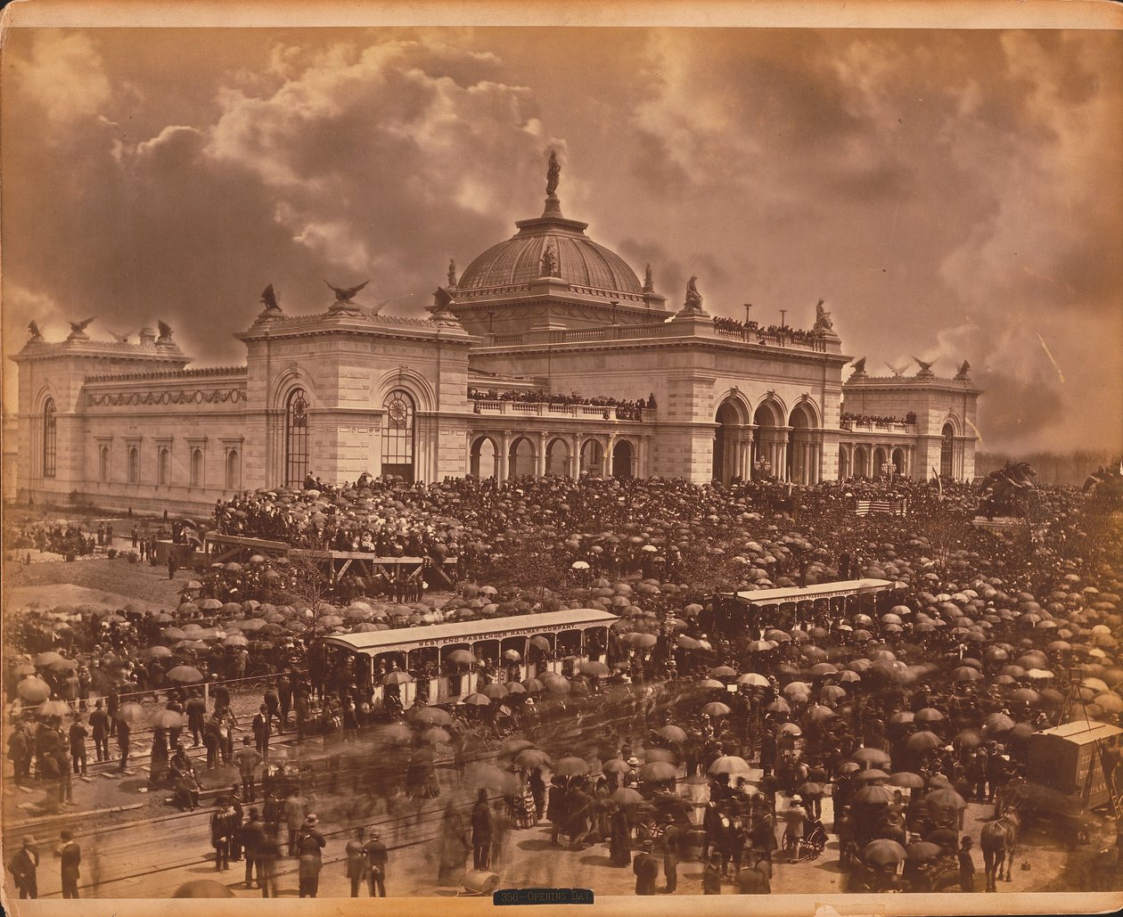 Den otevření: řečníci, 1876 (tisk alba) od American Photographer