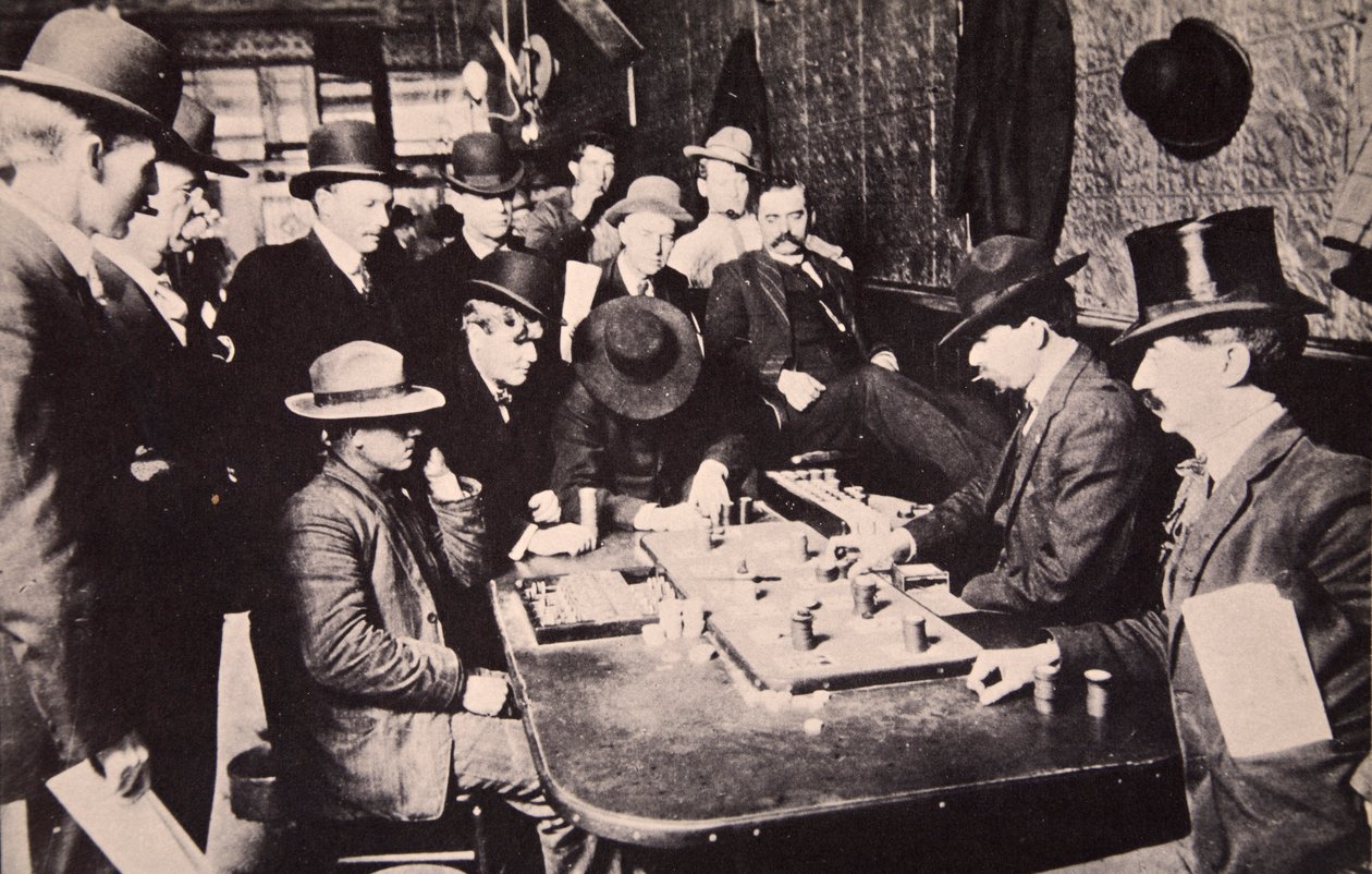 Hraní Faro v Orient Saloon v Bizbee, Arizona, 1903 od American Photographer