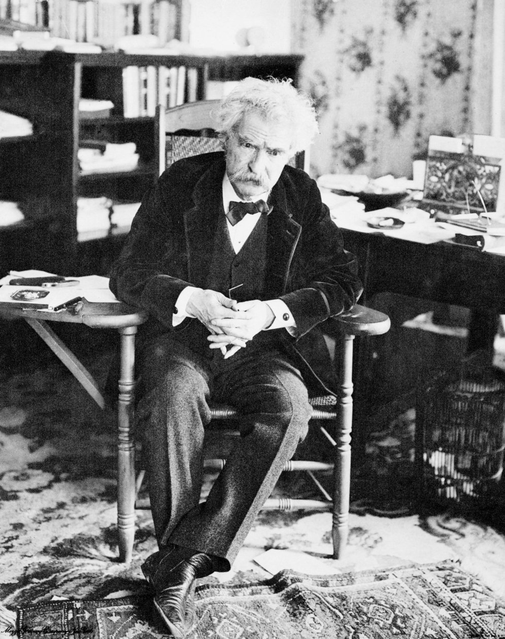 Portrét Marka Twaina (1835-1910) od American Photographer