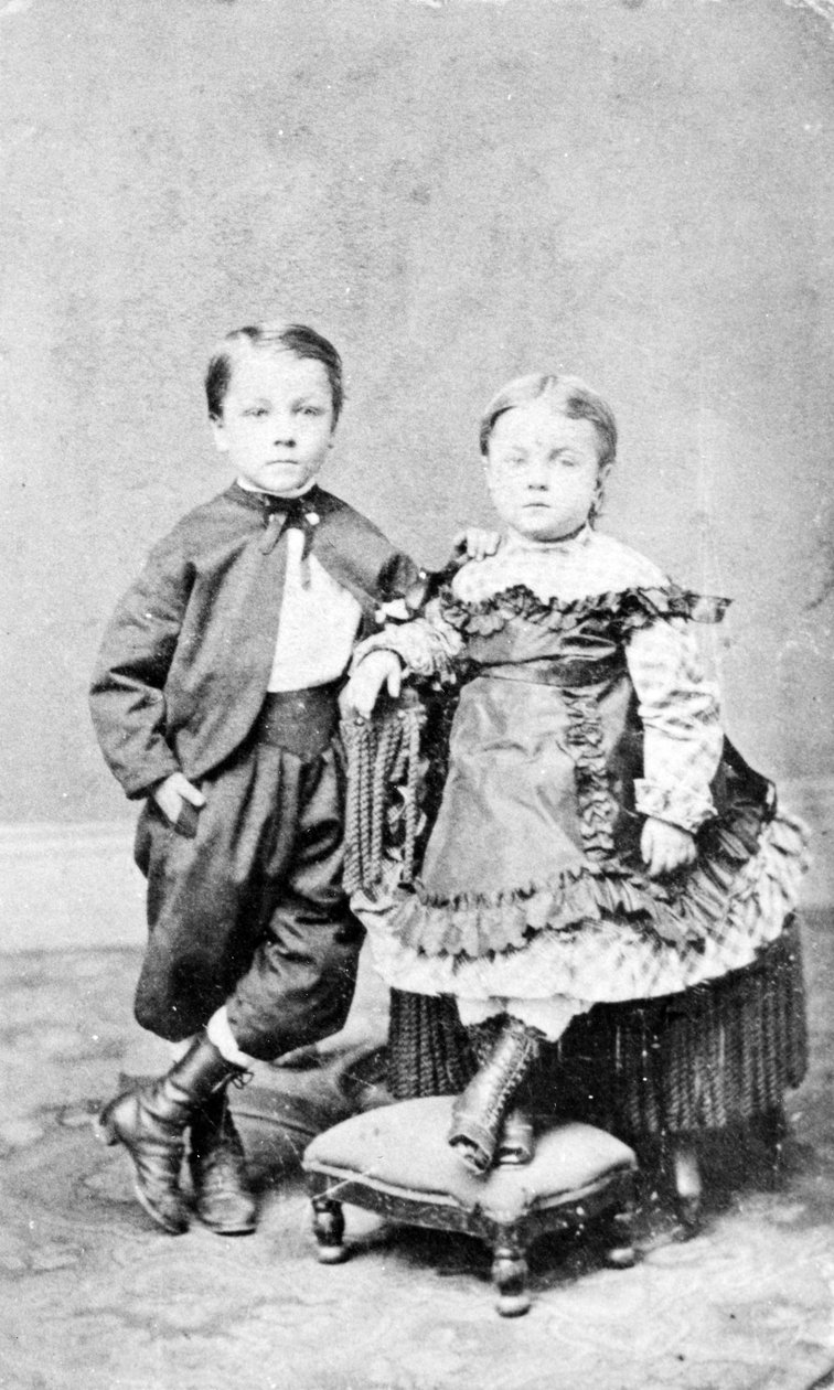 Portrét bratra a sestry, c.1860 od American Photographer