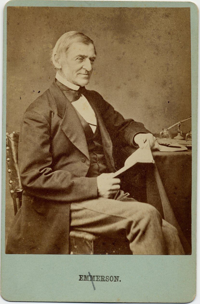 Ralph Waldo Emerson (1803-82), americký básník, filozof, esejista (foto alba) od American Photographer