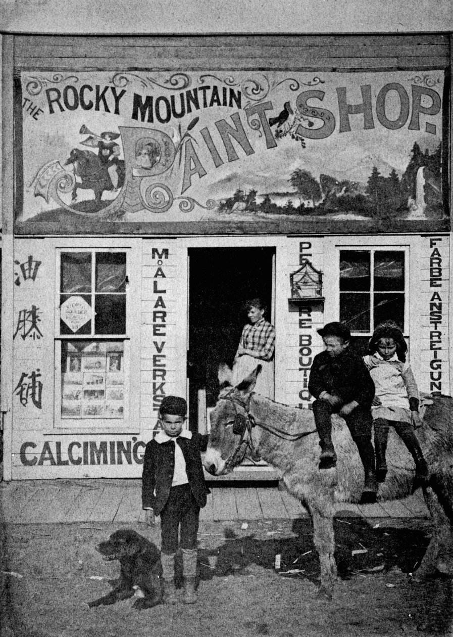 Rocky Mountain Paint Shop, c.1880-90 od American Photographer