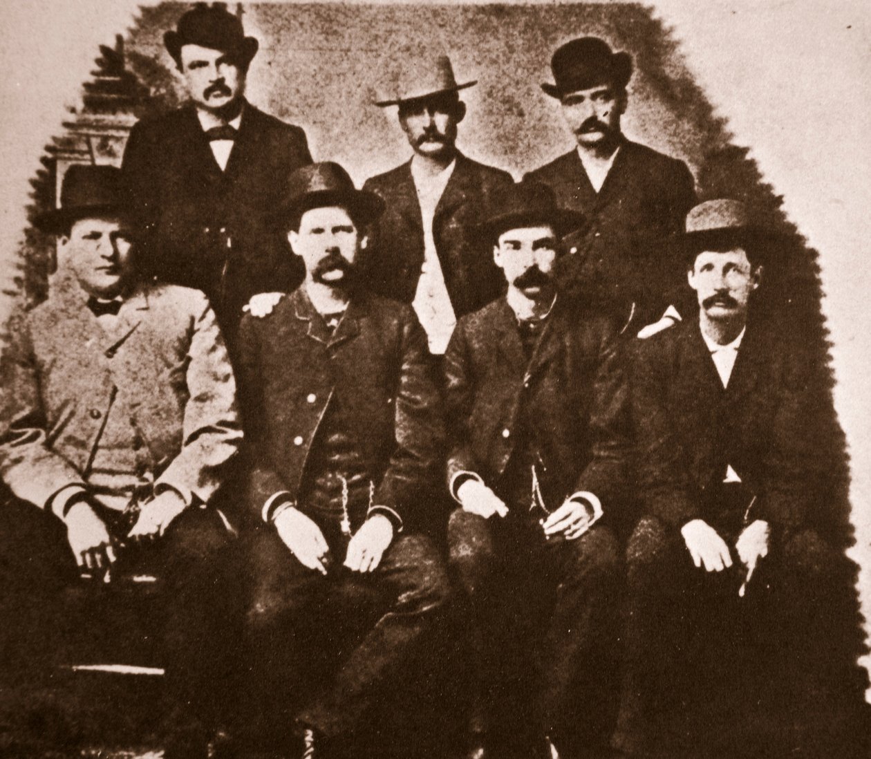 Mírová komise v Dodge City, červen 1883 (sépiová fotografie) od American Photographer