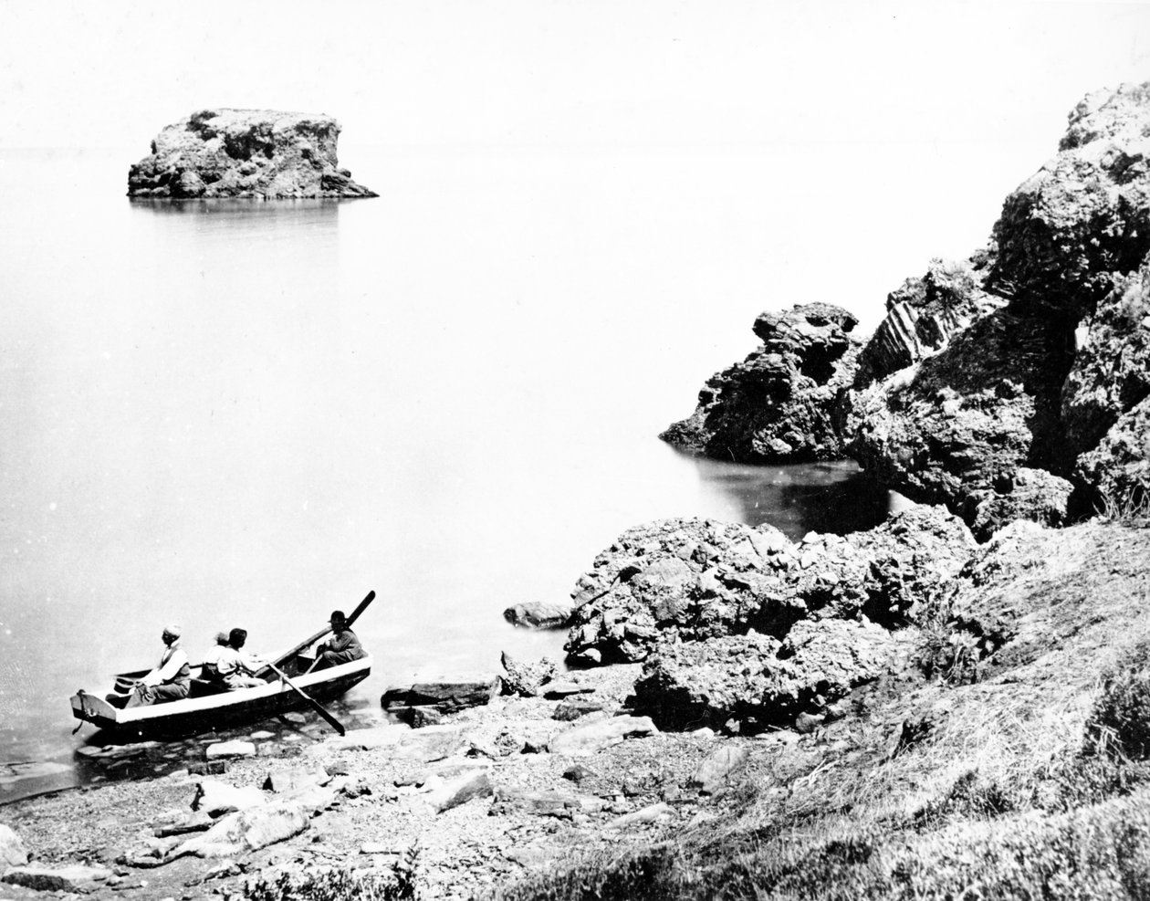 Velké solné jezero, Utah, c.1870 od American Photographer