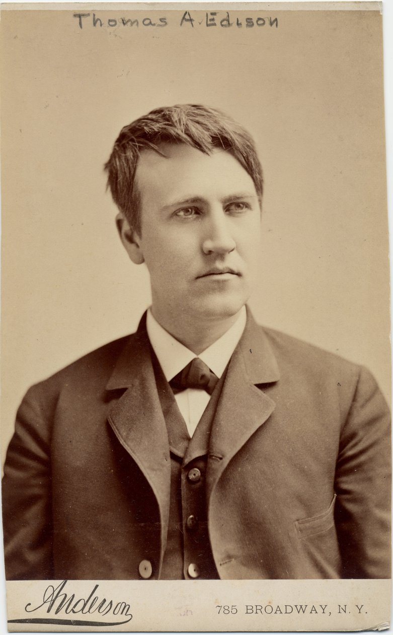 Thomas Alva Edison (1847-1931), americký vynálezce, foto Anderson, New York (foto alba) od American Photographer