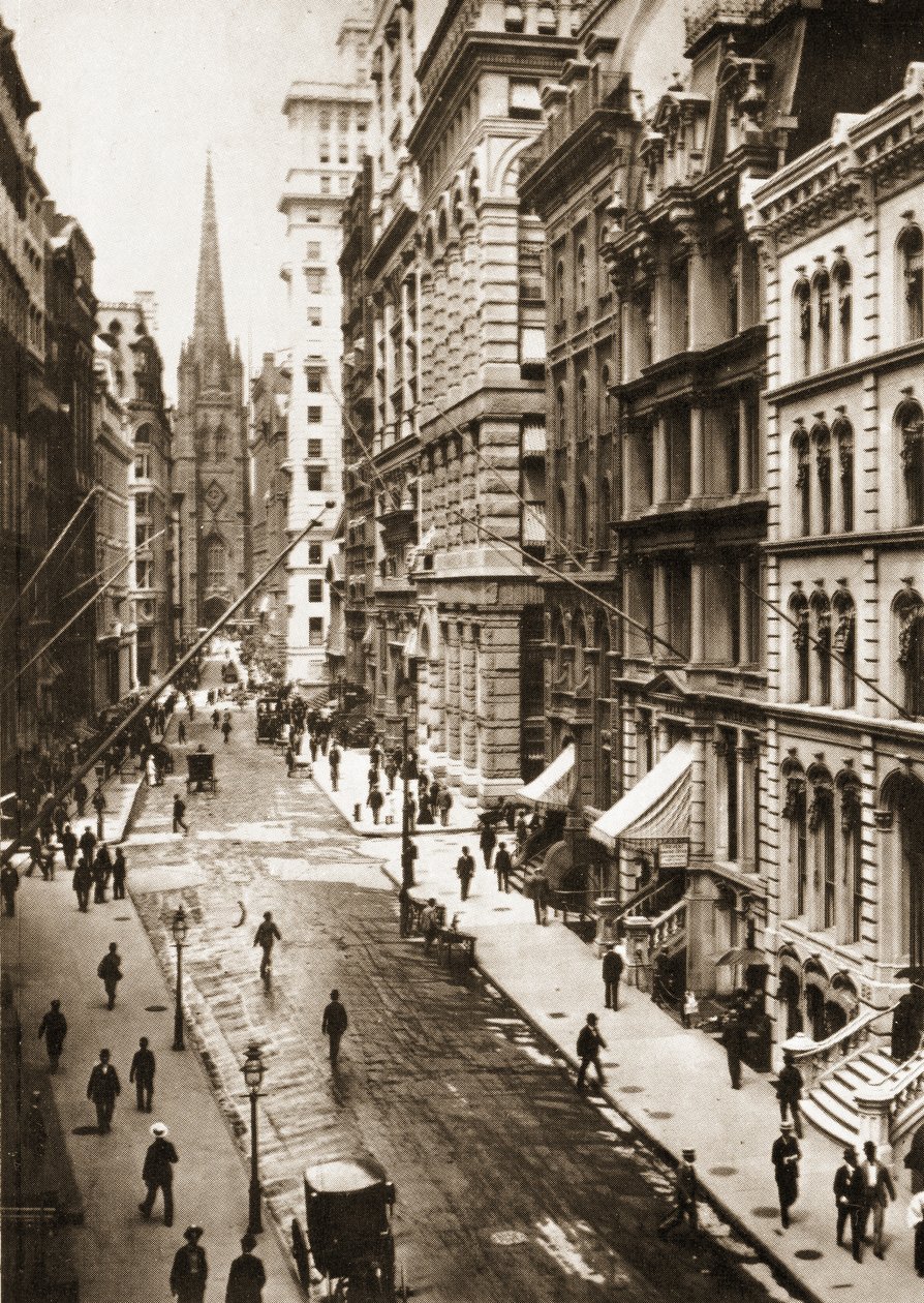 Wall Street, New York City, 1898 od American Photographer