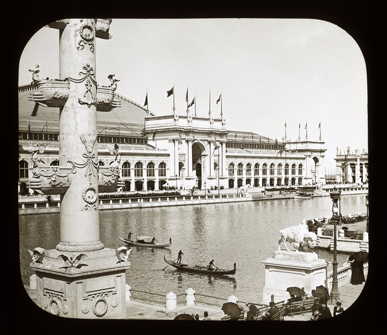 Worlds Columbian Exposition: Liberal Arts Building, Chicago, 1893 (skluzavka s lucernou) od American Photographer