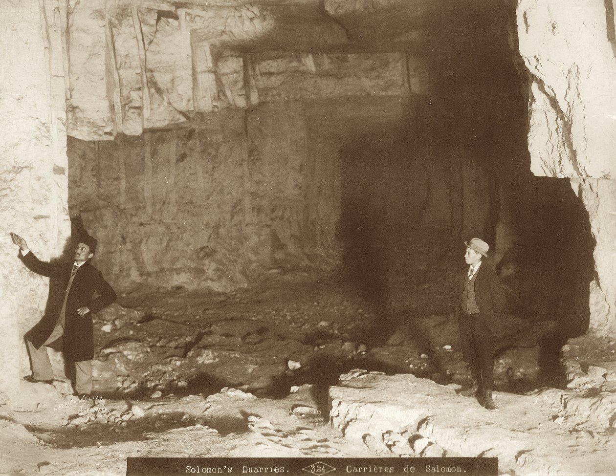 Sedekiášova jeskyně, Jeruzalém, 1898-1911 od American Photographer