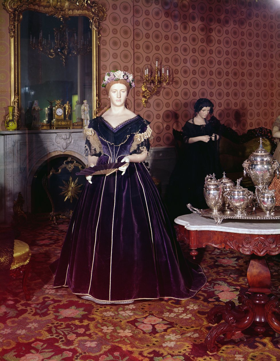 Plesové šaty Mary Todd Lincoln (1818-82) od American School