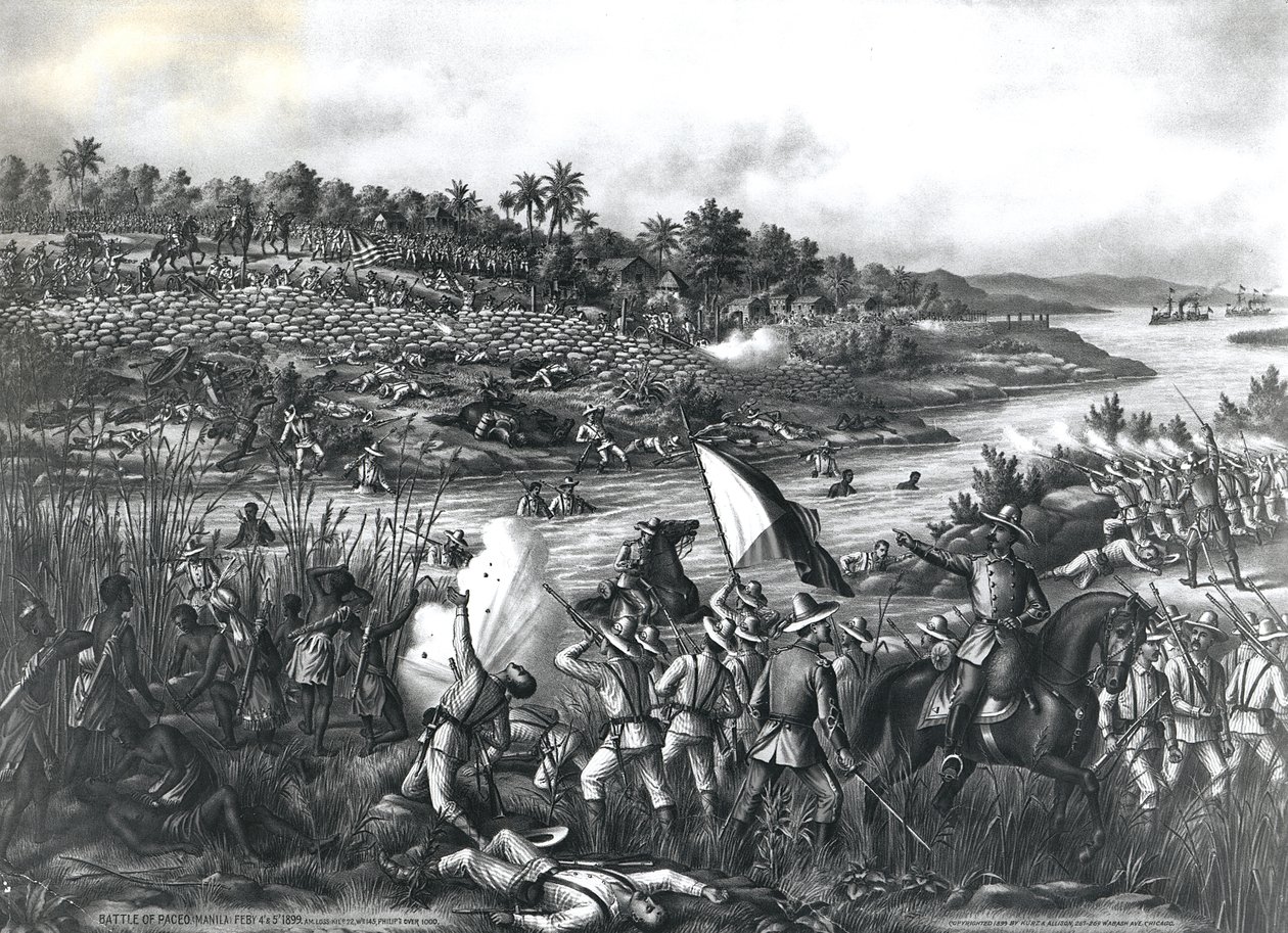 Bitva o Paceo (Manila), Filipíny, 4.–5. února 1899 od American School