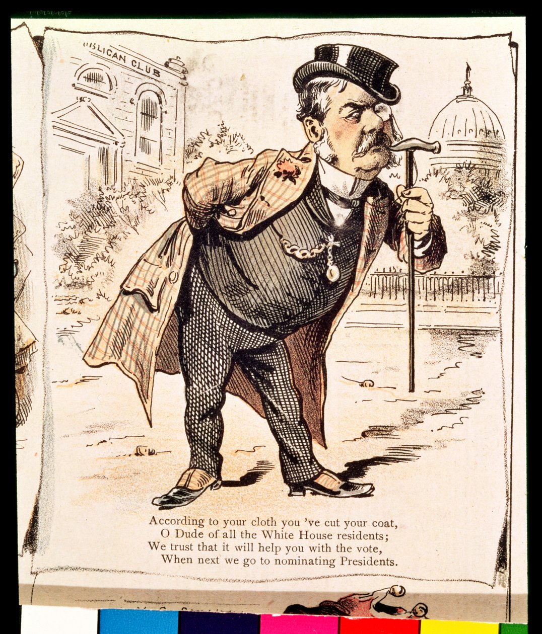 Karikatura Chestera Alana Arthura, c.1883 od American School