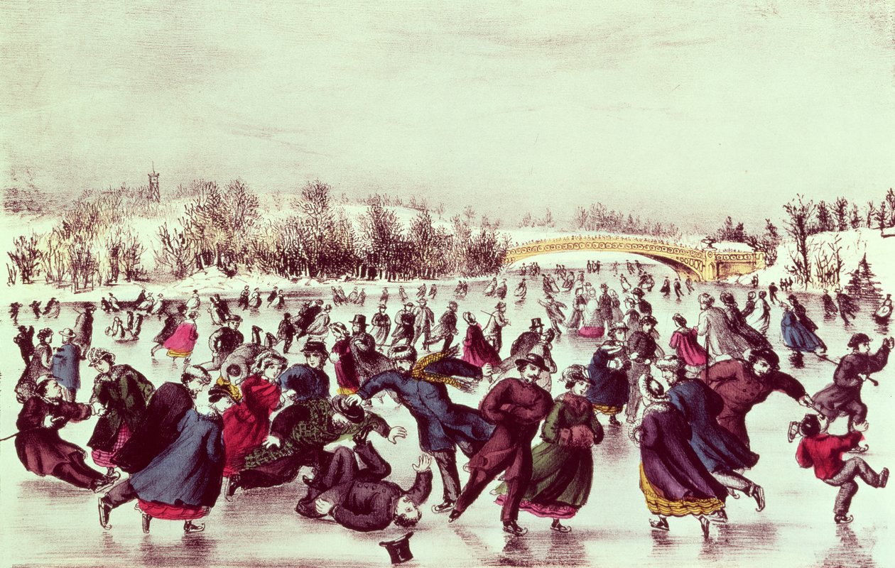 Central Park, zima: Karneval na bruslích od American School