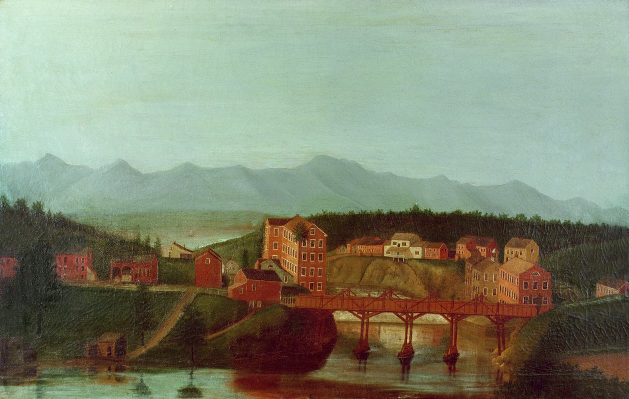Columbiaville a Stockport Creek, poblíž New Yorku, počátek 19. století od American School