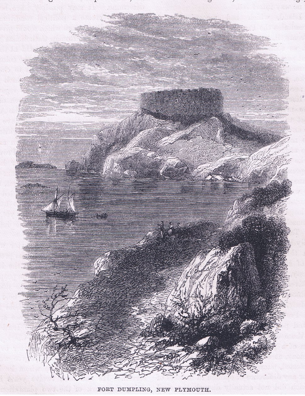 Fort Dumpling, New Plymouth 1665, ilustrace z Cassells History of the United States pub. od Pettera & Galpina kolem roku 1890 od American School