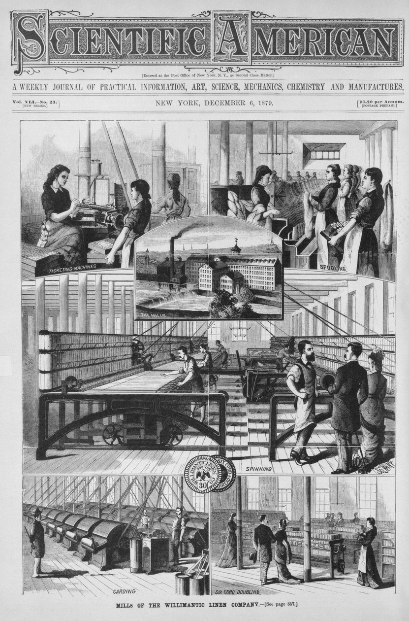 Mills of the Willimantic Linen Company, ilustrace z 
