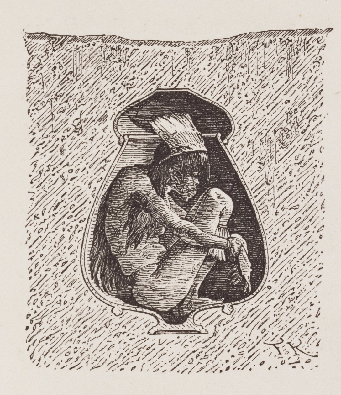 Starý indický hřbitov, z „řek Amazon a Madeira“, od Franze Kellera, 1874 od American School
