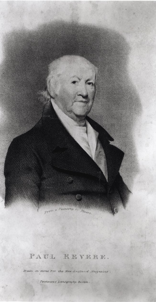 Paul Revere, z časopisu The New England Magazine od American School