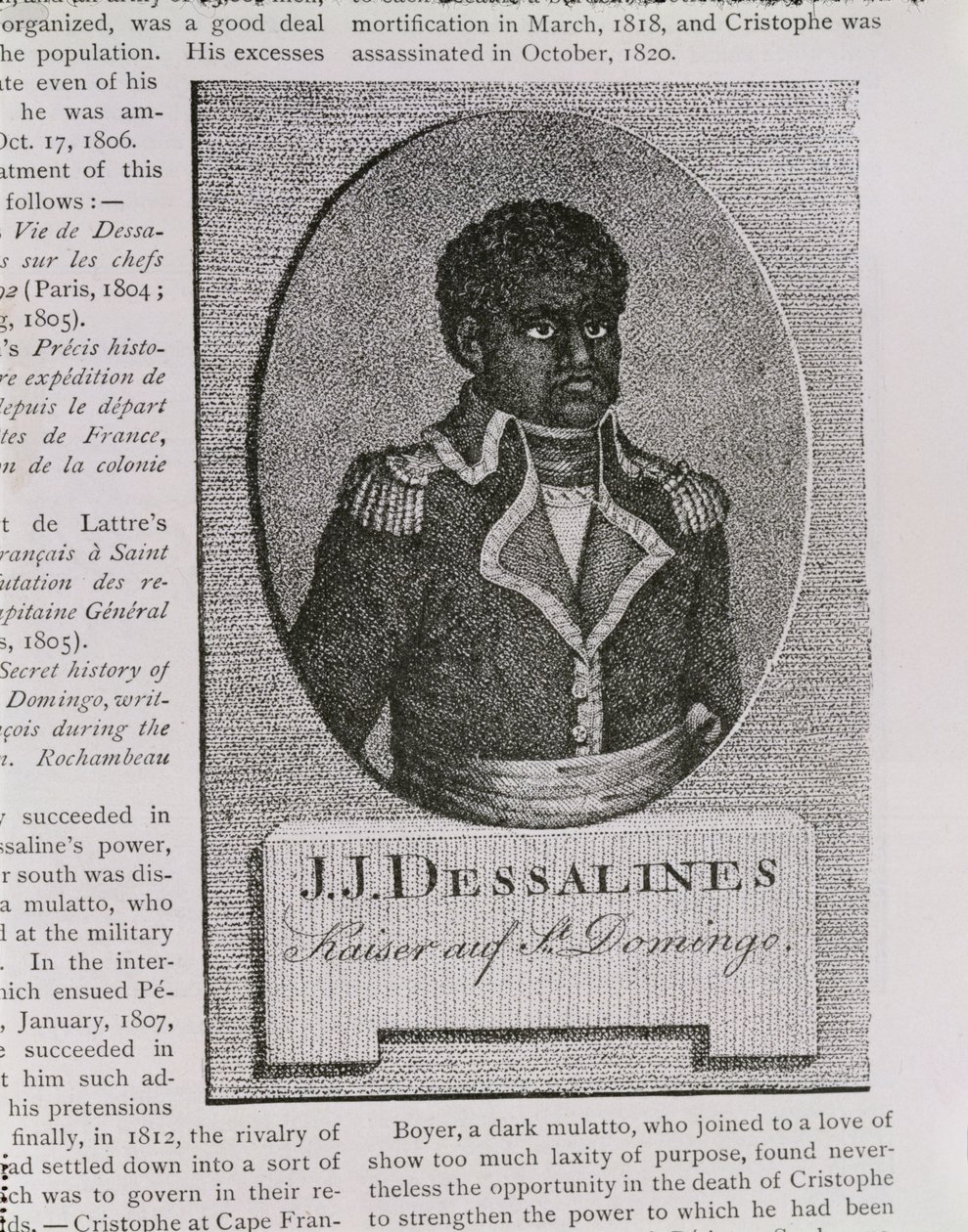 Portrét Jeana-Jacquese Dessalinese (asi 1758-1806) od American School
