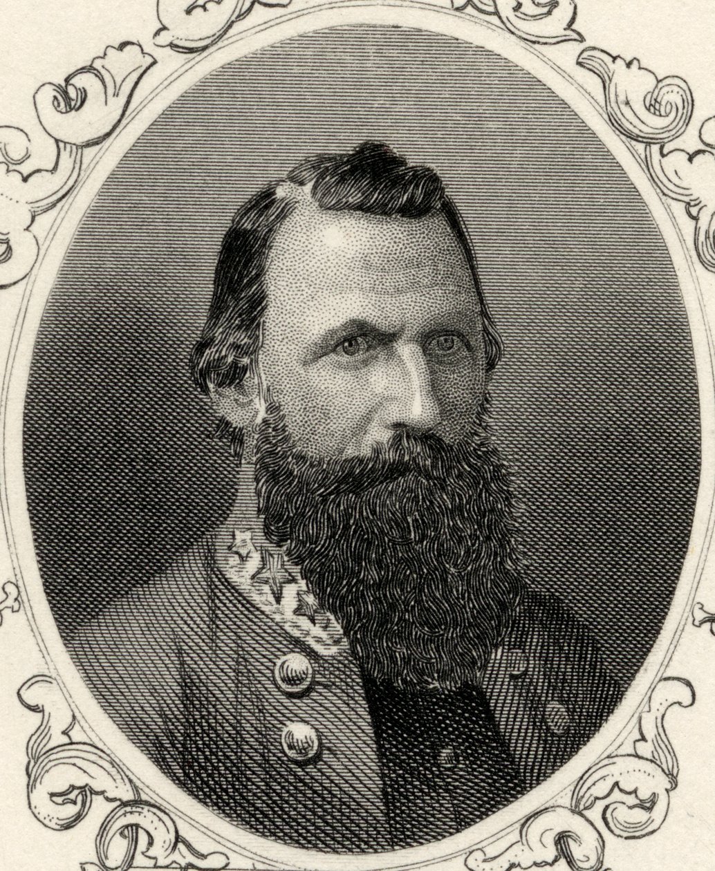 Portrét generálmajora J.E.B. Stuart (1833–1864) od American School