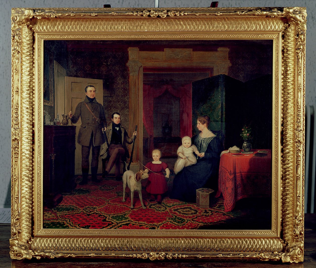 Portrét rodiny Van Cortland, kolem roku 1830 (olej) od American School
