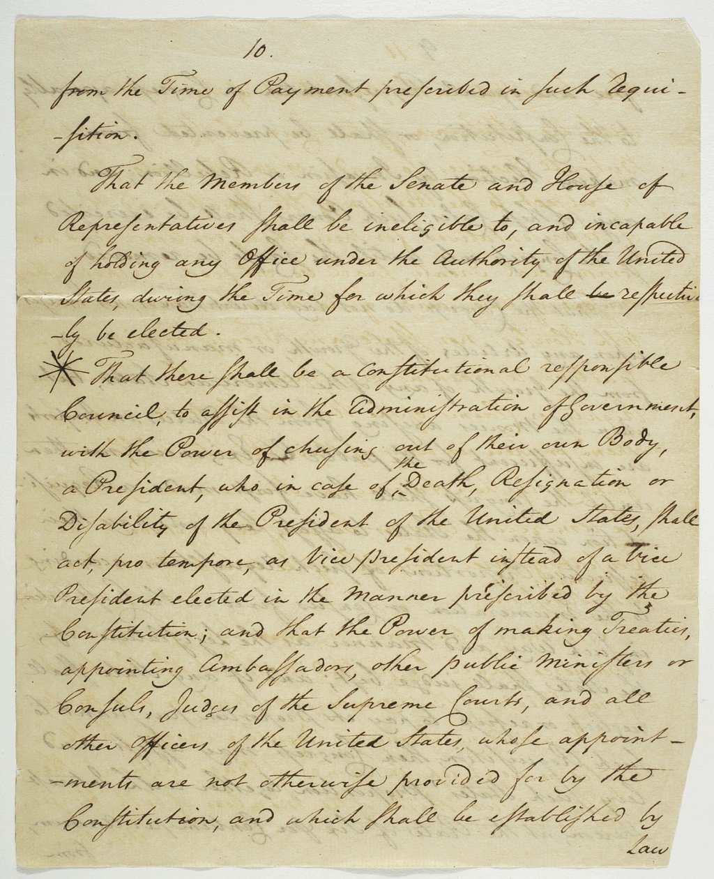 Listina práv, kopie podepsaná ve Federal Hall, 1789 (inkoust na papíře) od American School