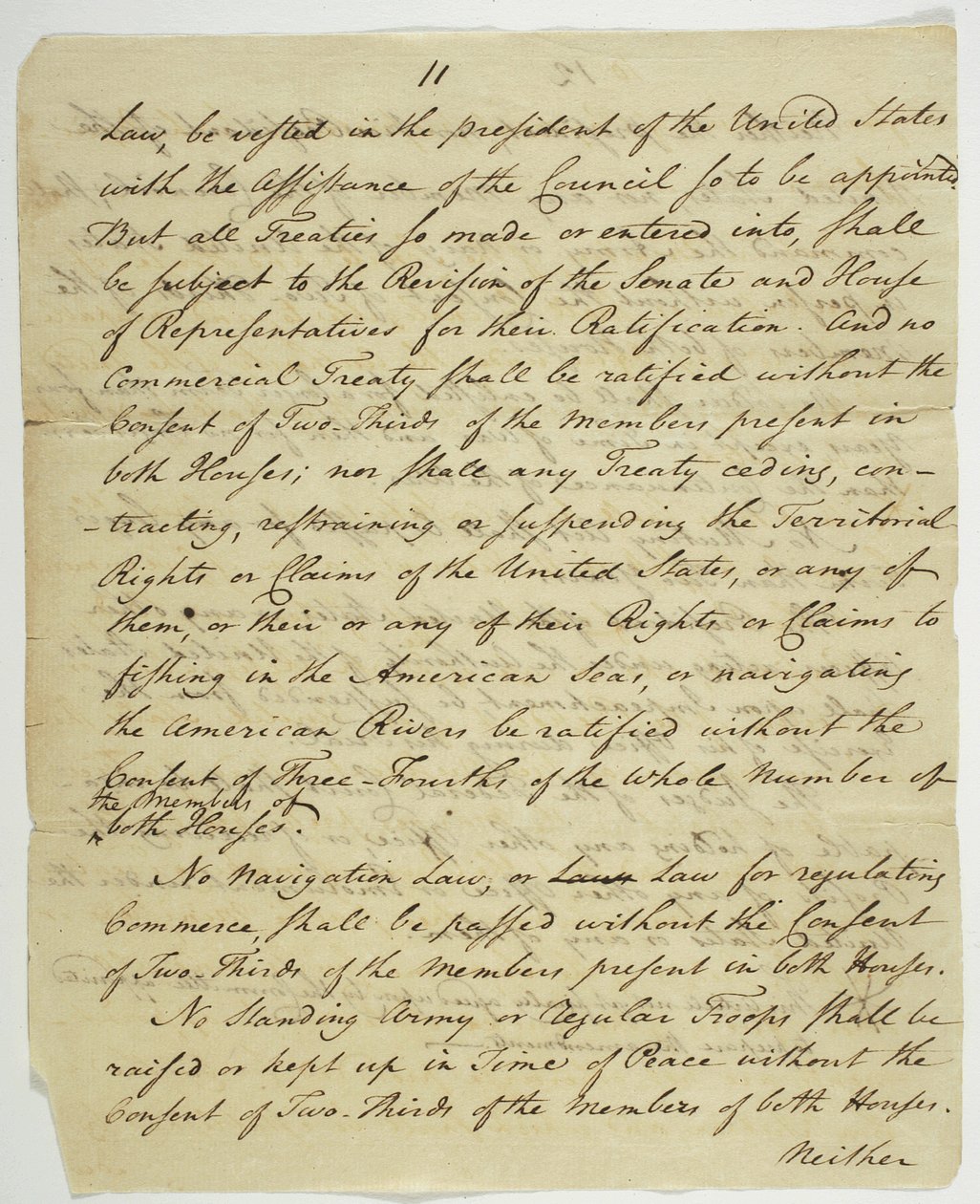 Listina práv, kopie podepsaná ve Federal Hall, 1789 (inkoust na papíře) od American School