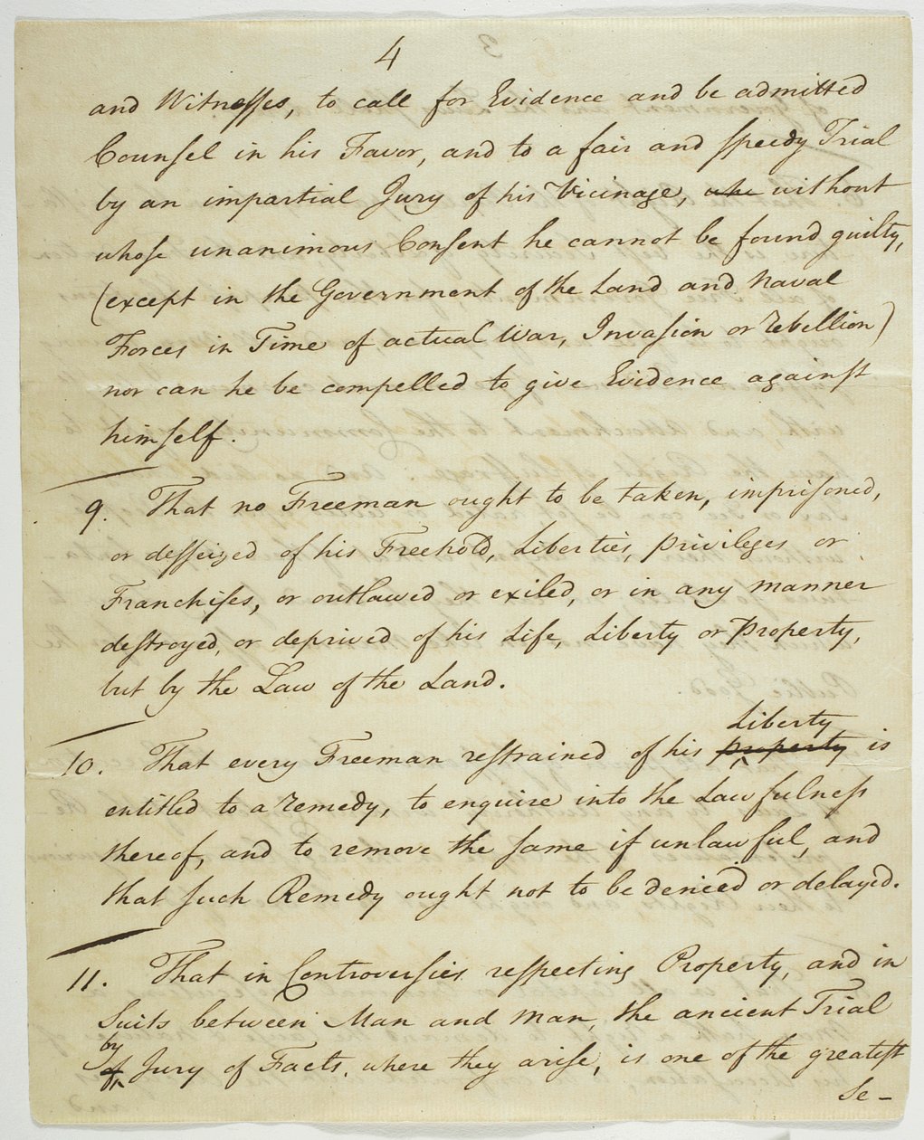 Listina práv, kopie podepsaná ve Federal Hall, 1789 (inkoust na papíře) od American School