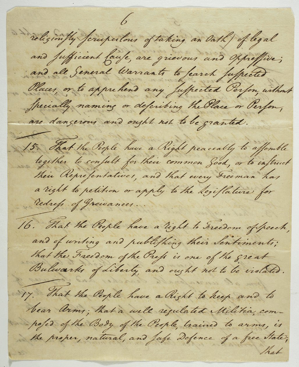 Listina práv, kopie podepsaná ve Federal Hall, 1789 (inkoust na papíře) od American School