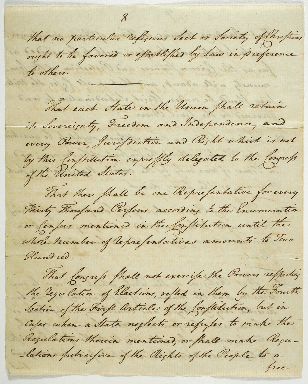 Listina práv, kopie podepsaná ve Federal Hall, 1789 (inkoust na papíře) od American School
