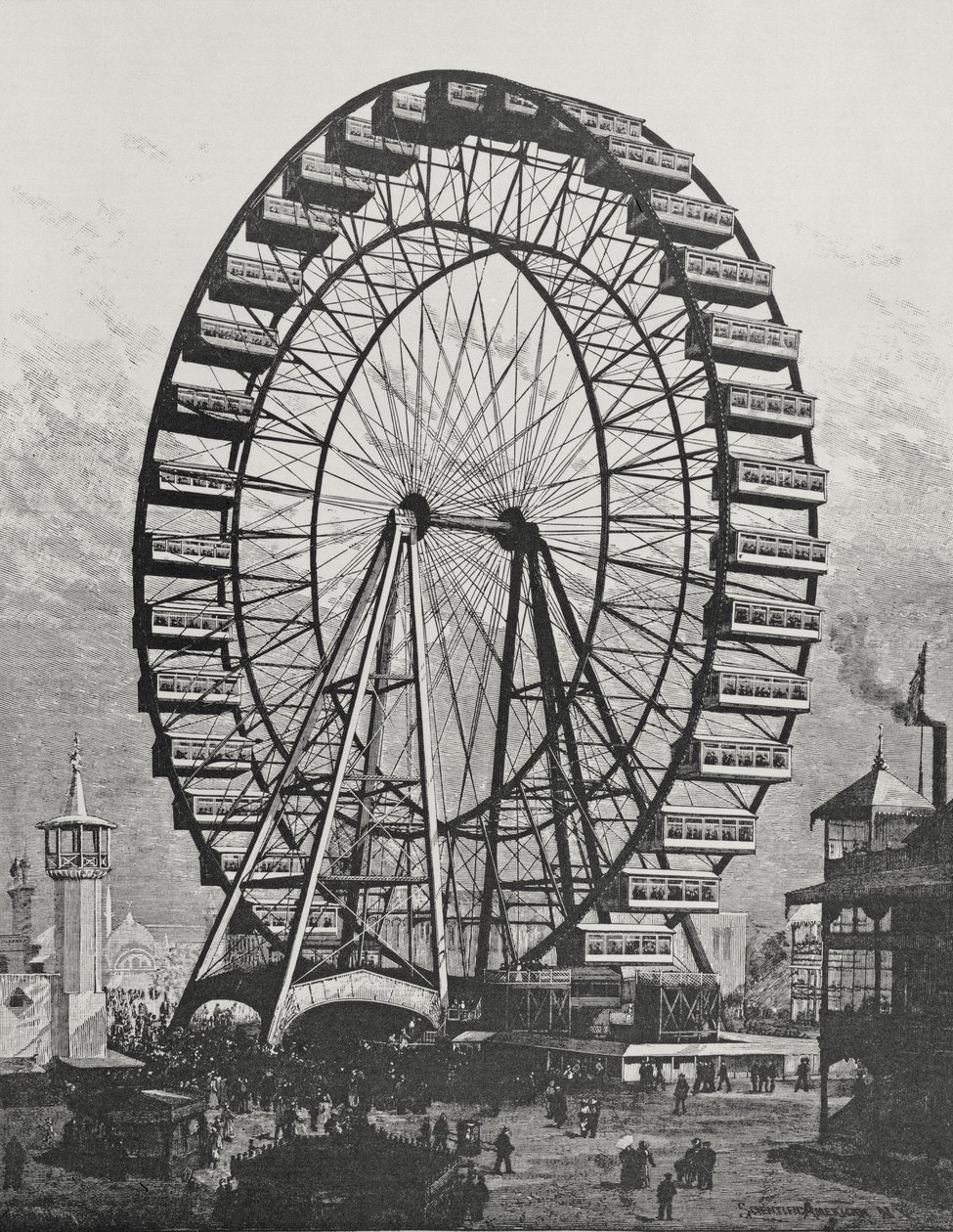 Velké ruské kolo ve světové kolumbijské výstavě, 1. července 1893 od American School