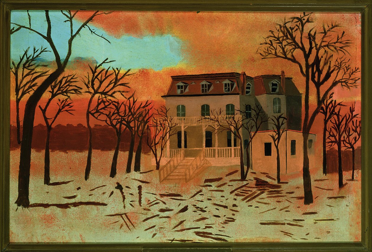 Dům Mahlona D. Ogdena po velkém požáru v Chicagu v roce 1871 od American School