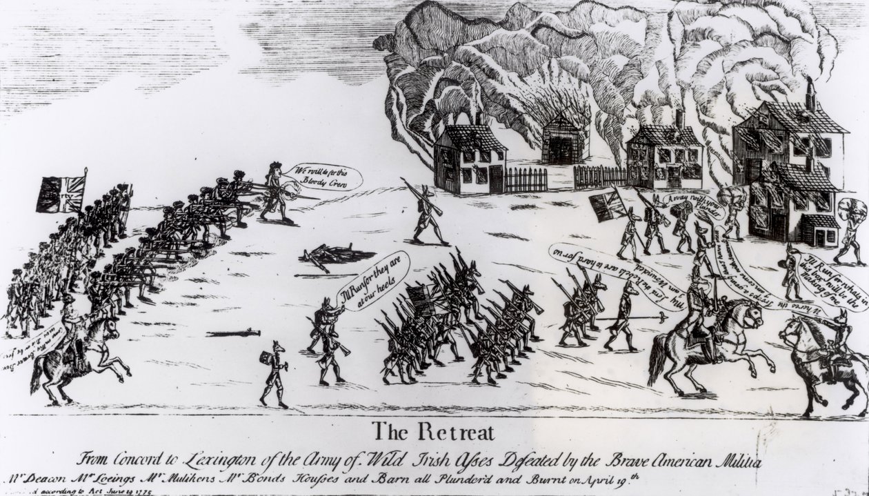 The Retreat, vydáno 1775 od American School