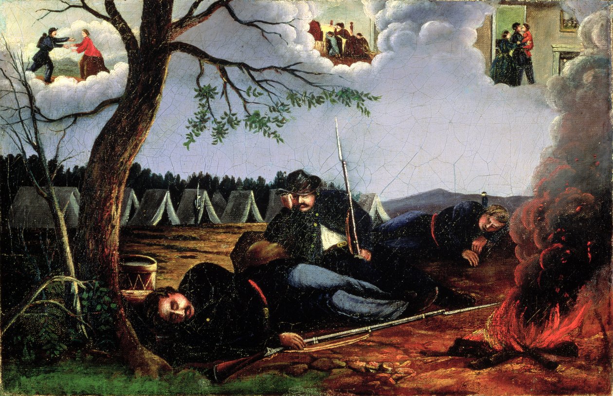 Sen vojáků, kolem roku 1865 od American School