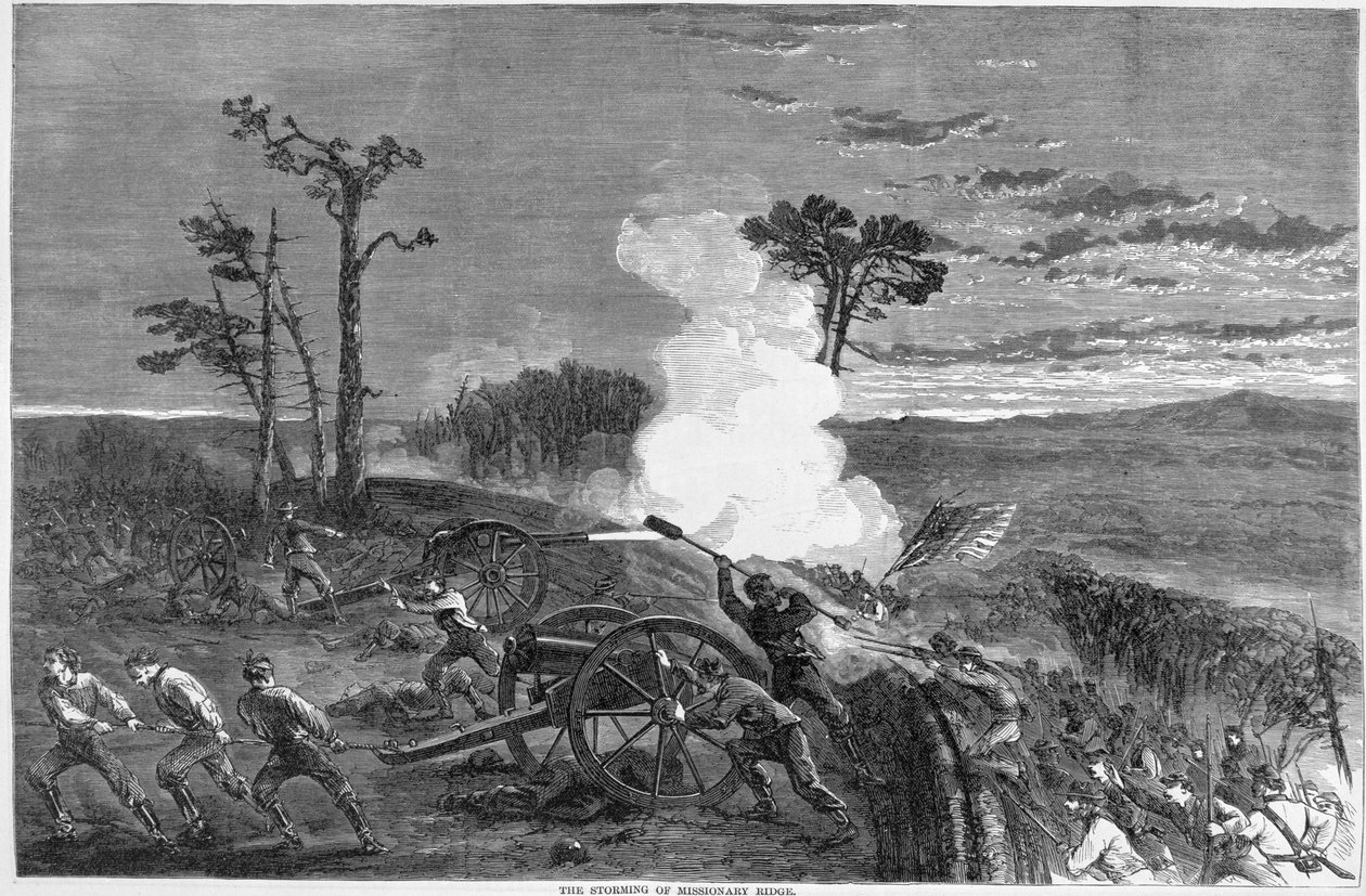 The Storming of Missionary Ridge, 1863, z Harpers Picture History of the Civil War od American School