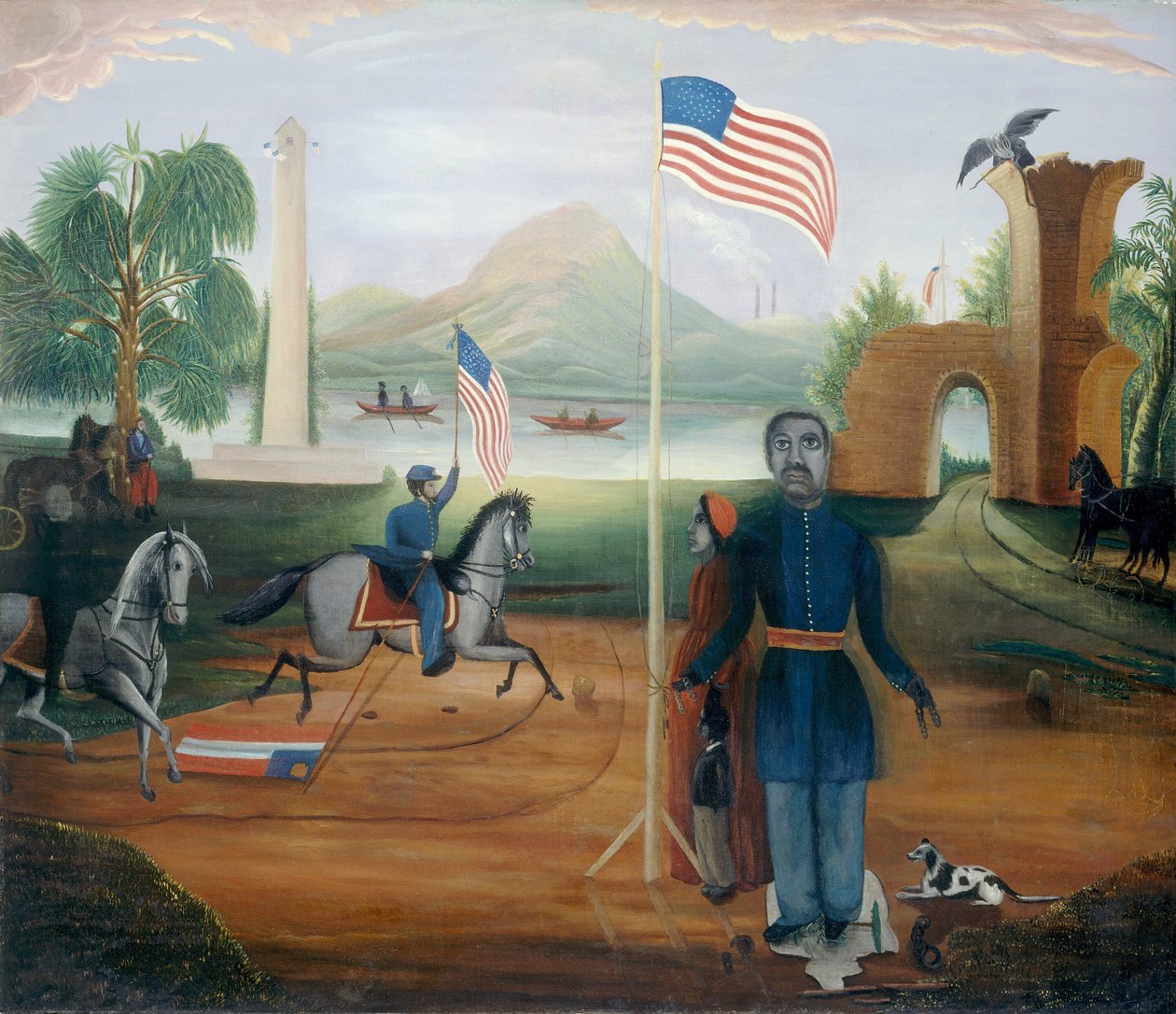 Alegorie svobody od American 19th Century
