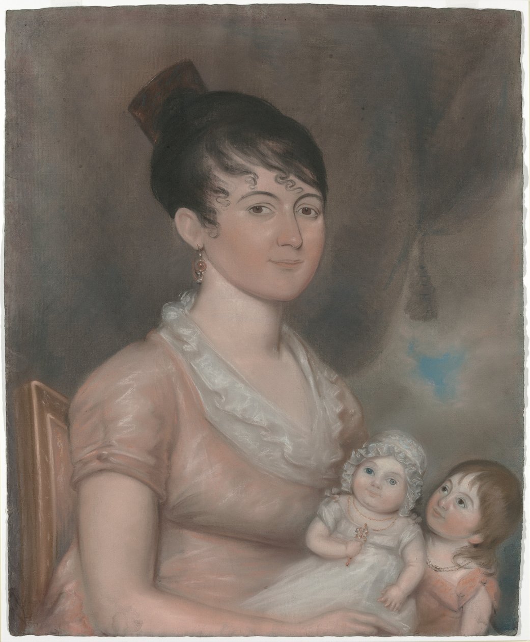 Anna Margaret Blake a její dvě děti od American 19th Century