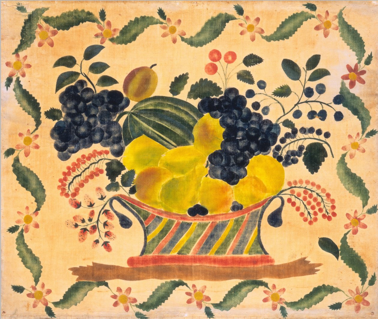 Košík ovoce od American 19th Century