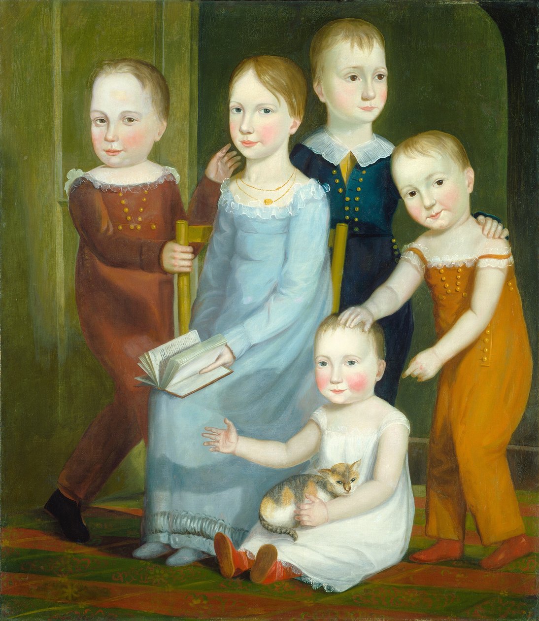 Pět dětí z rodiny Budd od American 19th Century