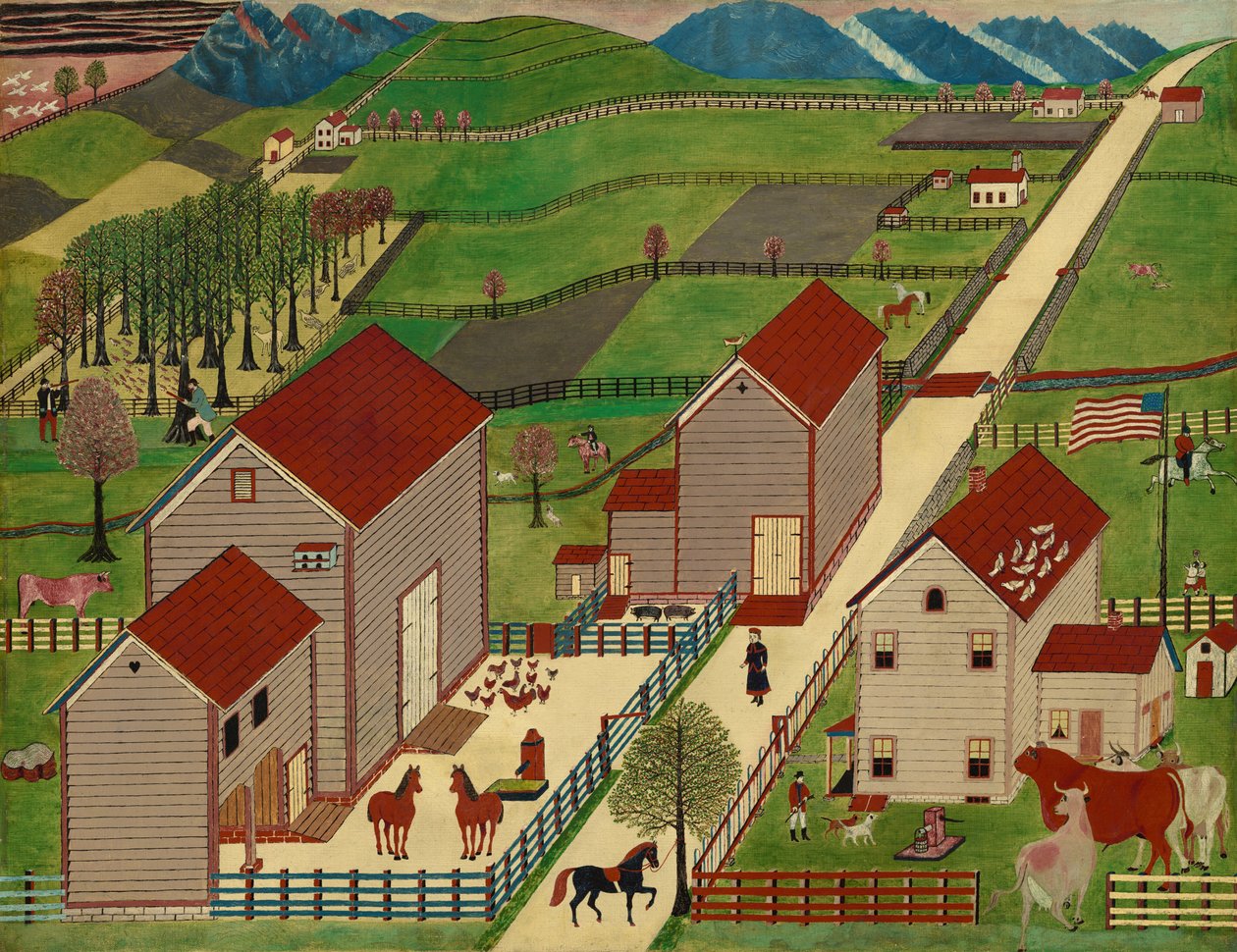 Farma Mahantango Valley od American 19th Century