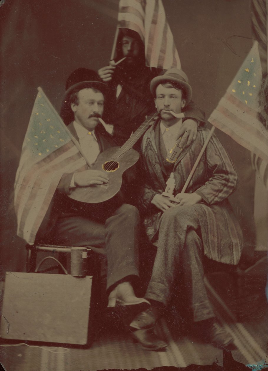Portrét tří mužů od American 19th Century