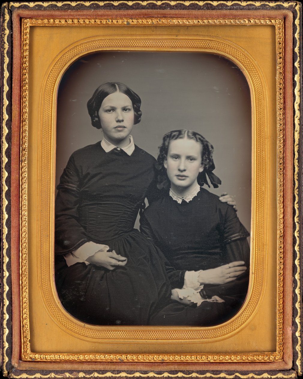 Portrét dvou dívek od American 19th Century