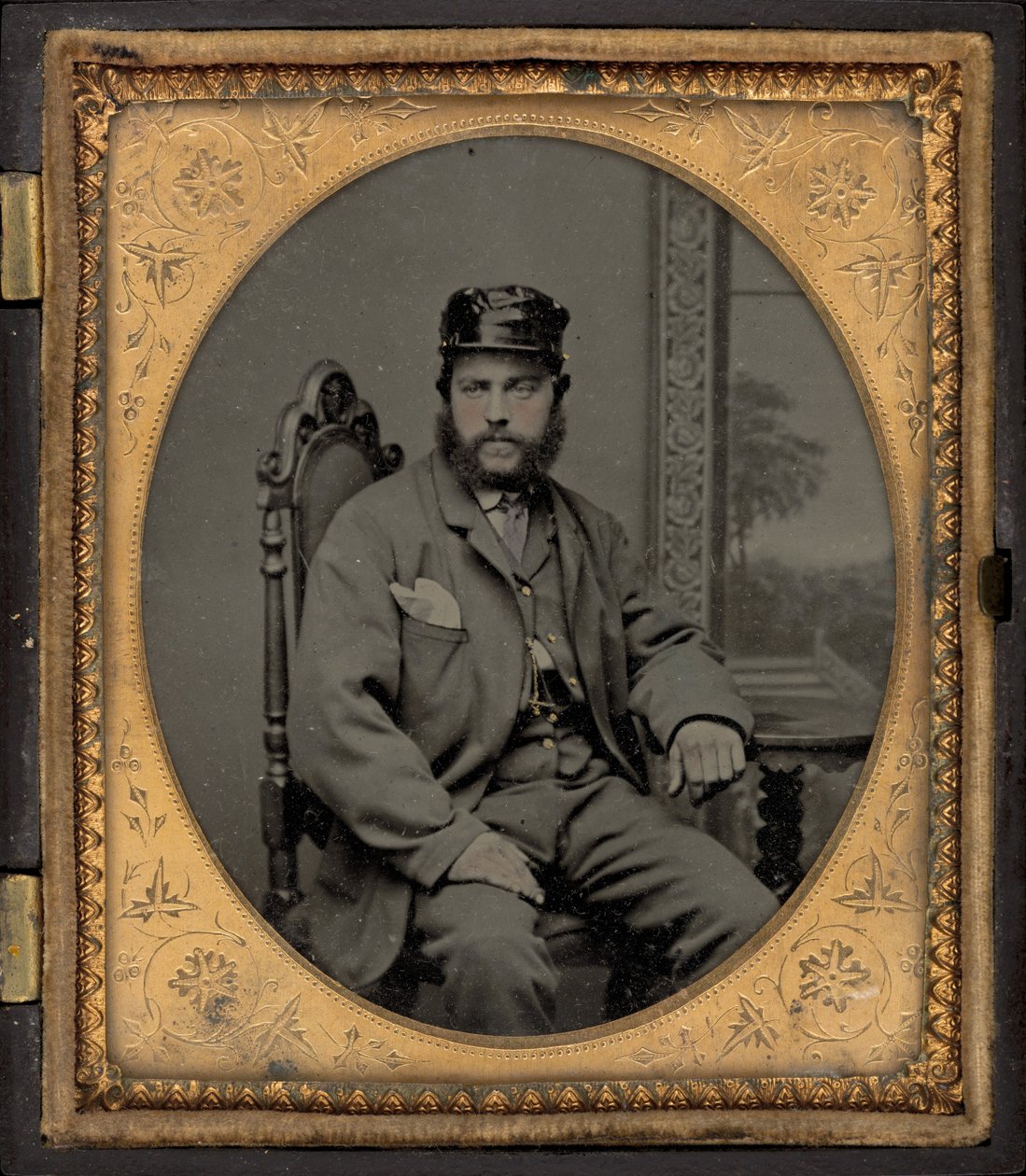 Portrét vojáka od American 19th Century
