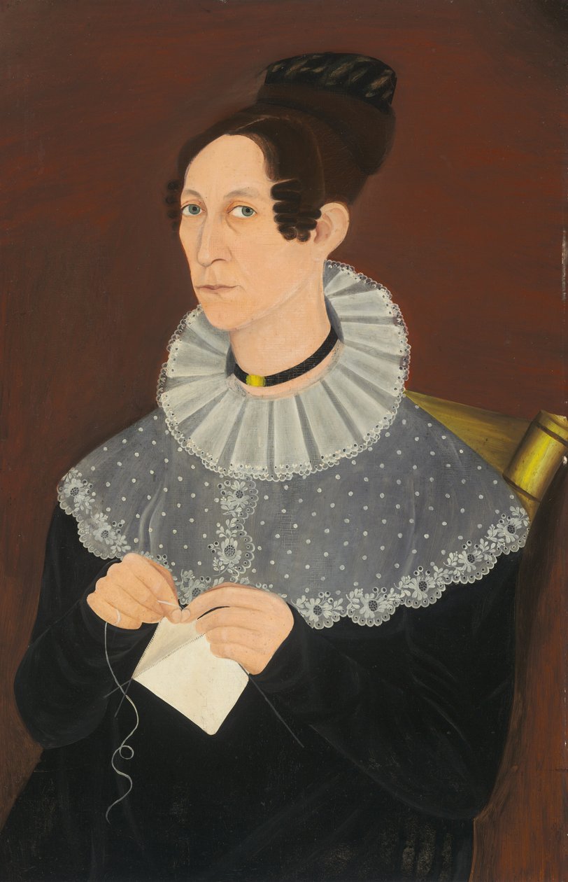 Pravděpodobně Sarah Cook Arnold Knitting od American 19th Century