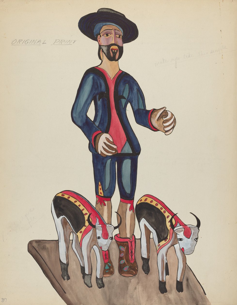 Deska 30: Saint Isidore: Z portfolia „Španělské koloniální návrhy Nového Mexika“ od American 20th Century