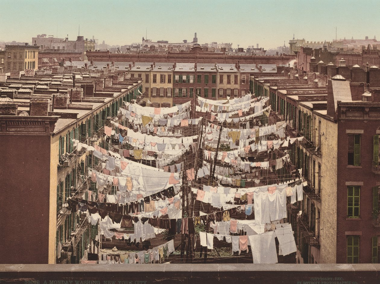 A Monday Washing, New York City od American 20th Century, Detroit Photographic Company